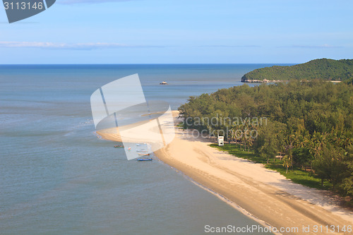 Image of Beautiful tropical island, beach landscape