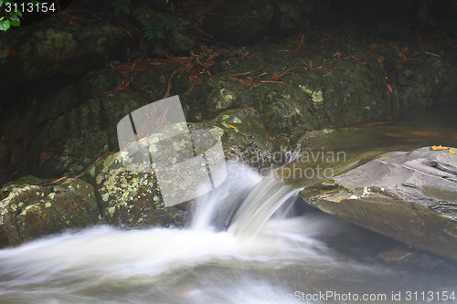 Image of Nature waterfall in deep forest