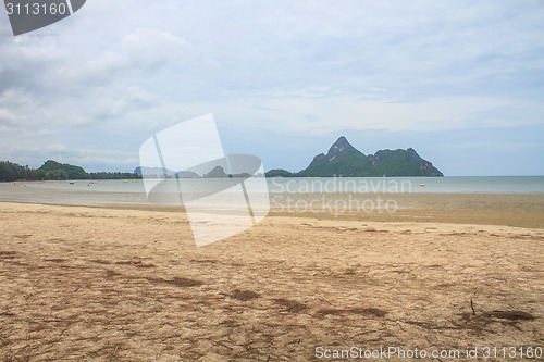 Image of beautiful beach and tropical sea 