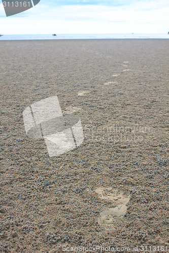 Image of Footprint on sand