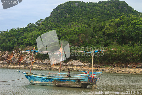 Image of Fishing boat on the beach 