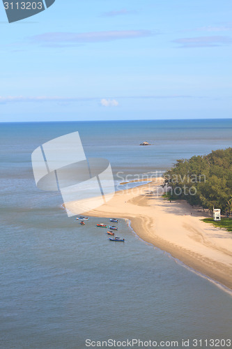 Image of Beautiful tropical island, beach landscape