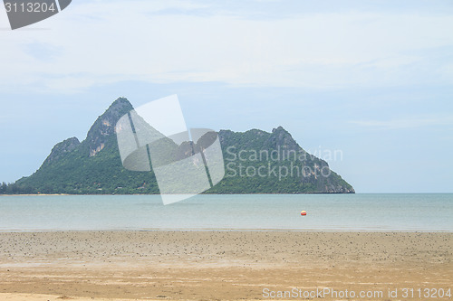 Image of beautiful beach and tropical sea 