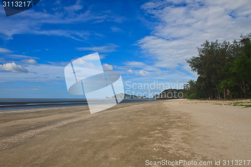 Image of  beach and tropical sea in summer