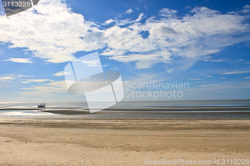 Image of  beach and tropical sea in summer