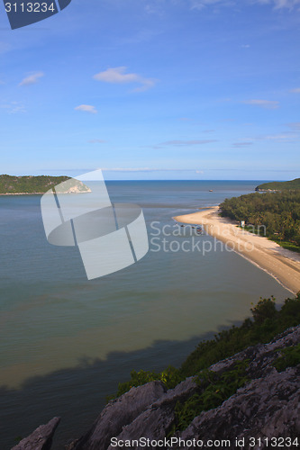 Image of Beautiful tropical island, beach landscape