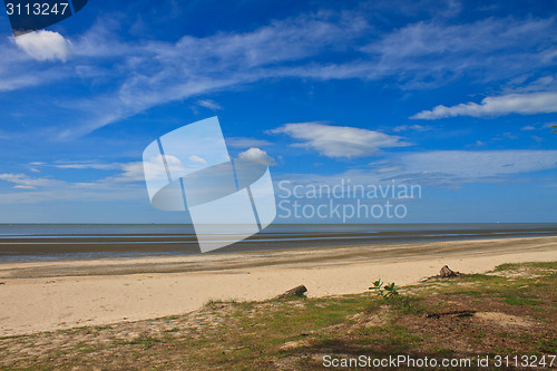 Image of  beach and tropical sea in summer