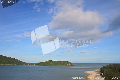 Image of Beautiful tropical island, beach landscape