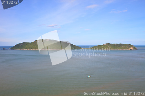 Image of Beautiful tropical island, beach landscape