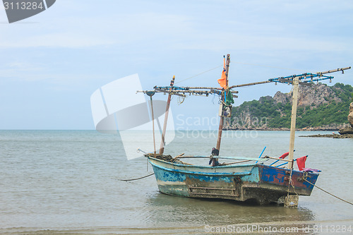 Image of Fishing boat on the beach 