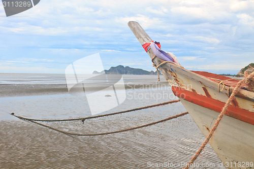 Image of Fishing boat on the beach