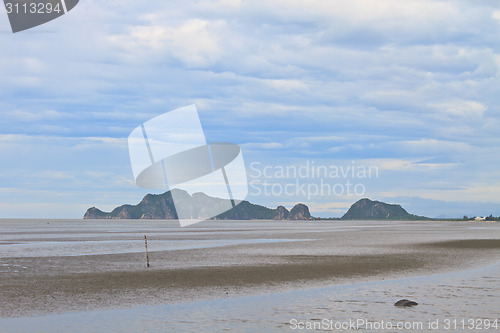 Image of  beach and tropical sea in summer