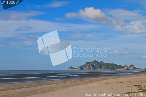 Image of  beach and tropical sea in summer