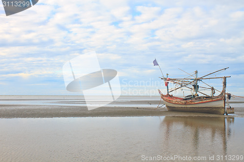 Image of Fishing boat on the beach