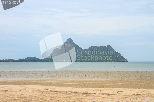 Image of beautiful beach and tropical sea 