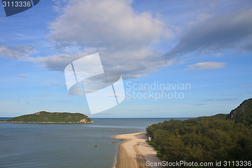 Image of Beautiful tropical island, beach landscape