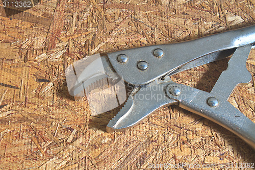 Image of Tools on the old wooden table