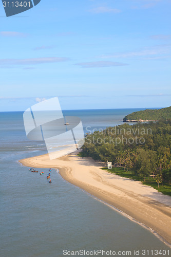 Image of Beautiful tropical island, beach landscape