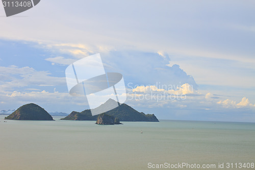 Image of Beautiful tropical island, beach landscape