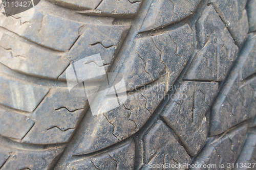 Image of pattern of old tires textures