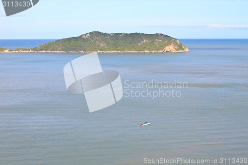 Image of Beautiful tropical island, beach landscape