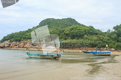 Image of Fishing boat on the beach 