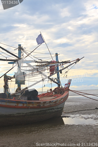 Image of Fishing boat on the beach