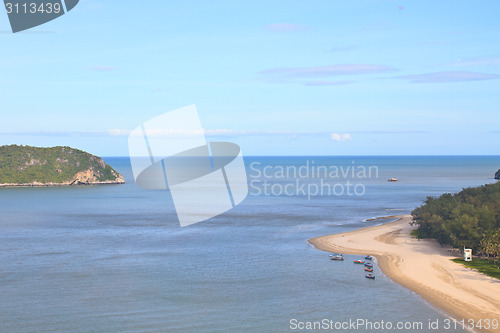 Image of Beautiful tropical island, beach landscape