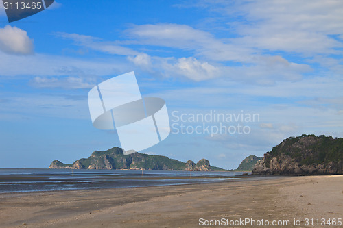 Image of  beach and tropical sea in summer