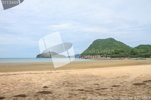 Image of beautiful beach and tropical sea 