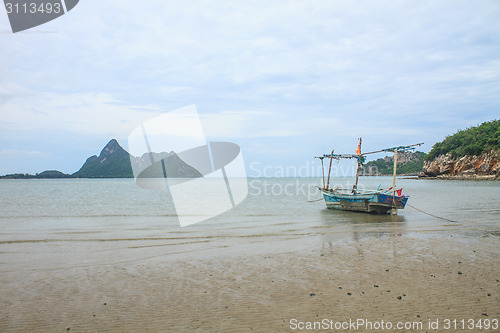 Image of Fishing boat on the beach 