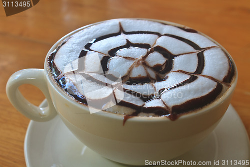 Image of Cup of cappuccino coffee