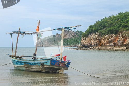 Image of Fishing boat on the beach 