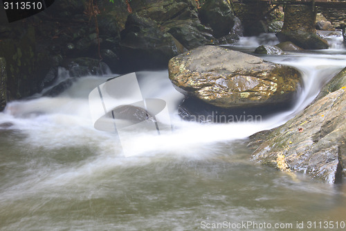 Image of Nature waterfall in deep forest