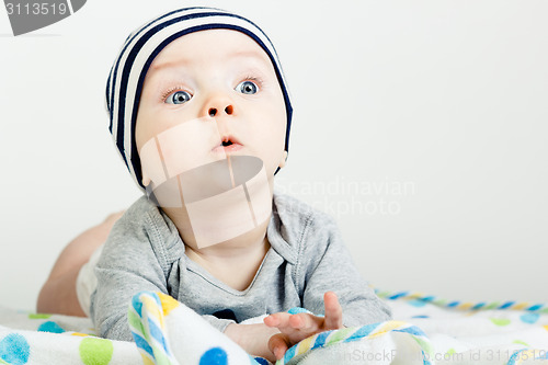 Image of Adorable baby. studio photo