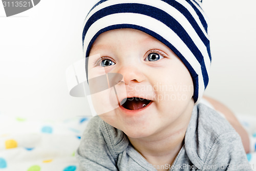 Image of Adorable baby. studio photo