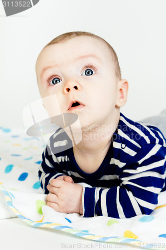 Image of Adorable baby. studio photo