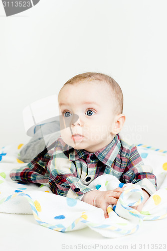 Image of Adorable baby. studio photo