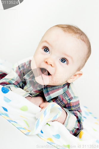 Image of Adorable baby. studio photo