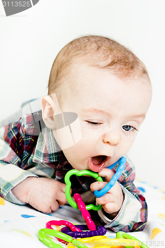 Image of Adorable baby. studio photo