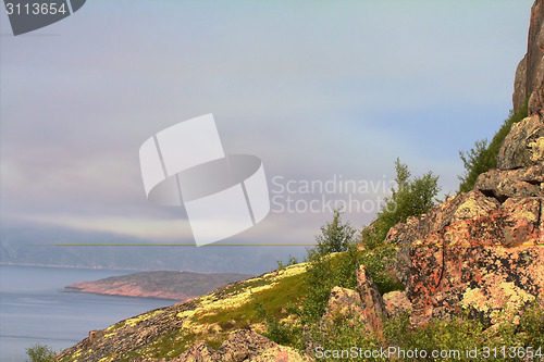 Image of coast of Barents sea with bay