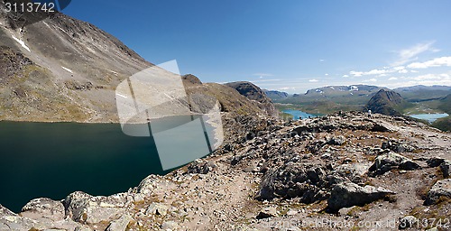 Image of Besseggen Ridge in Jotunheimen National Park, Norway