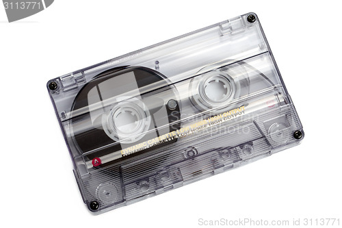 Image of close up of vintage audio tape cassette