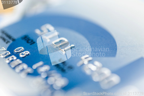 Image of close up stacking credit cards