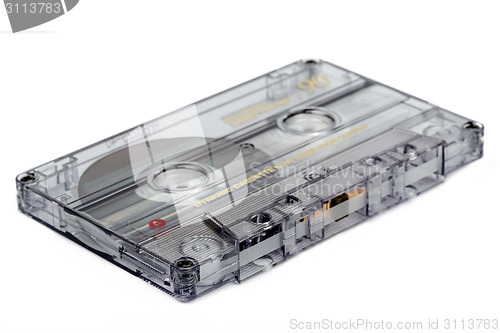 Image of close up of vintage audio tape cassette