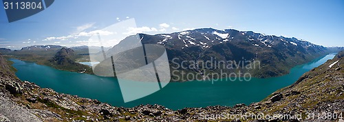 Image of Besseggen Ridge in Jotunheimen National Park, Norway