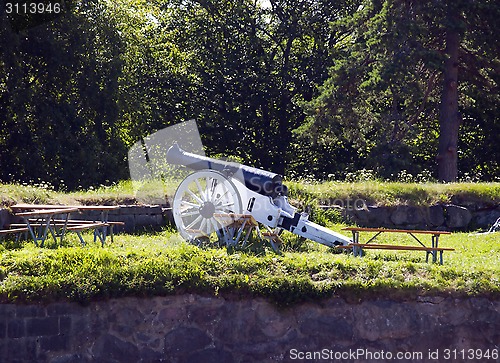 Image of Cannon at Fredriksten Fort
