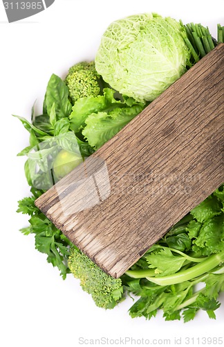 Image of vegetables isolated on white 