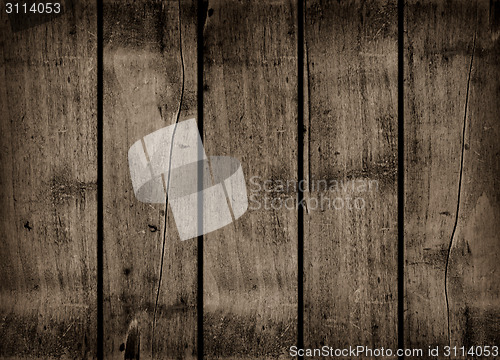 Image of Old dark wood background texture