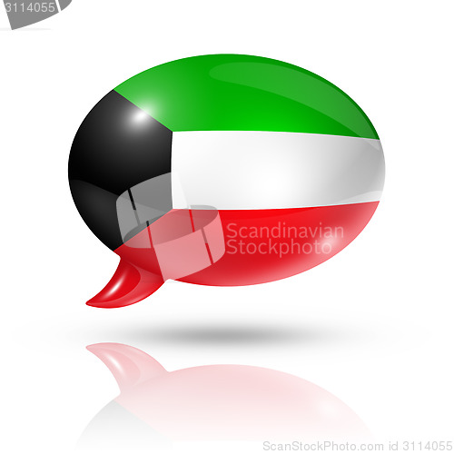Image of Kuwaiti flag speech bubble